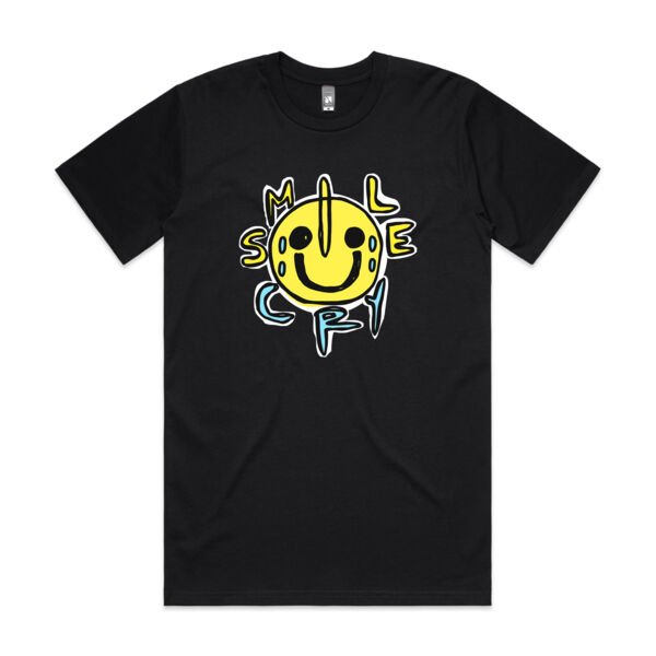 SMILECRY LOGO TEE BLACK Thumbnail